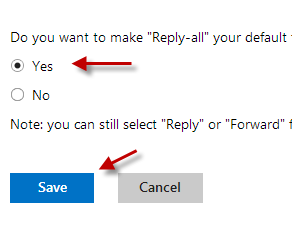 Do you want to make "Reply-all" your default response