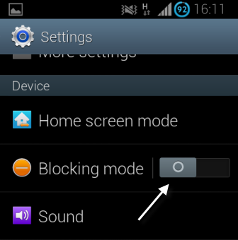 android blocking mode
