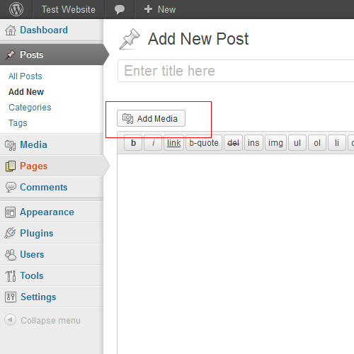 Wordpress 3.5 Add Media Button with new Post