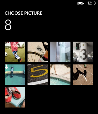 windows phone 8 choose picture background