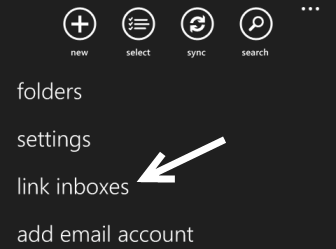 windows phone 8 inbox settings