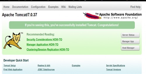 Apache Tomcat Success install