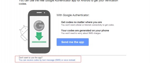 Google 2-step verification