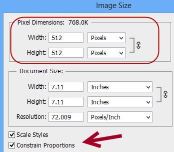 photoshop change image size