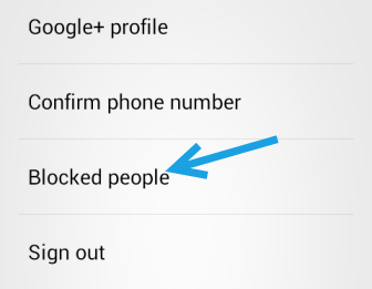 google hangouts blocked people