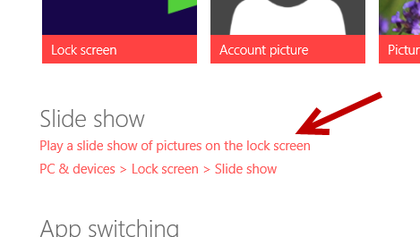 windows 8.1 lock screen slide show