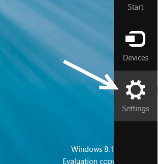 windows 8.1 charm bar settings
