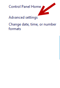 advanced language settings in windows 8