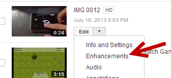 add enhancements to YouTube videos