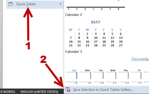 save table as template in word 2013