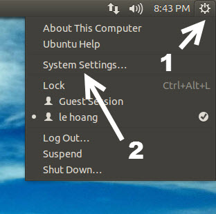 ubuntu system settings