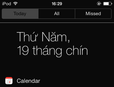 iOS 7 notification center without translucent background