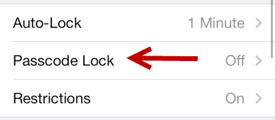 iOS Passcode Lock