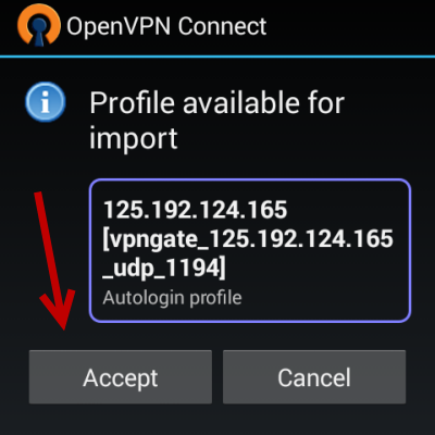 import OpenVPN config file to OpenVPN app
