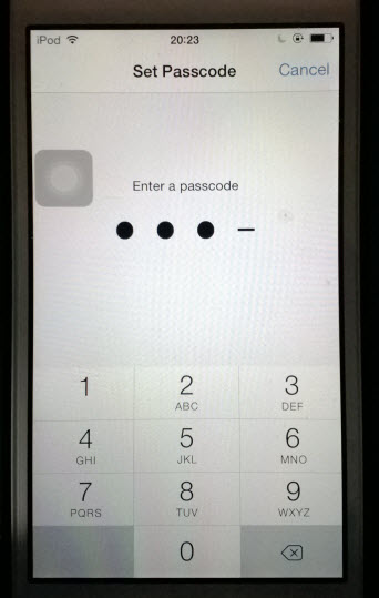 set up passcode for Guided Access