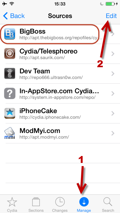 add new source in Cydia