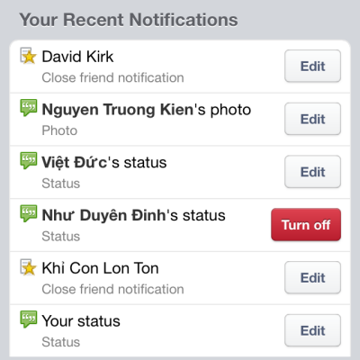 unfollow Facebook posts notifications on Android iPhone iPad