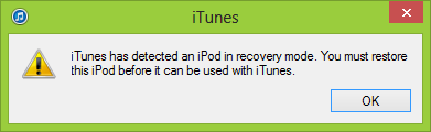 iTunes iOS DFU mode 