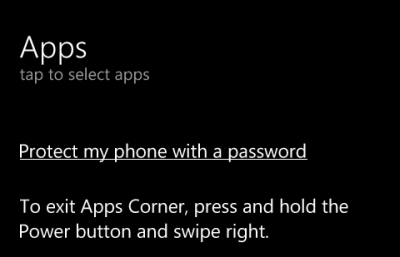 add apps to apps corner in windows phone