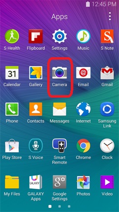 Camera App - Galaxy Note 4