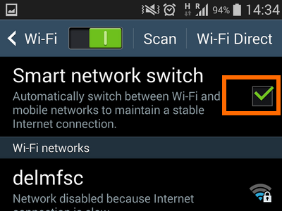 6. tick box with check mark on smart switch