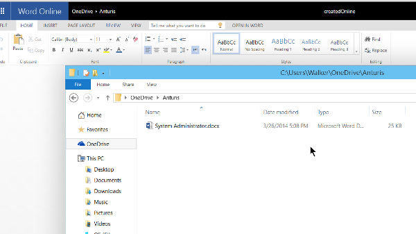 en Word Online se encuentra la posibilidad de crear documentos de Word directamente desde nuestro navegador. Esta es la carac