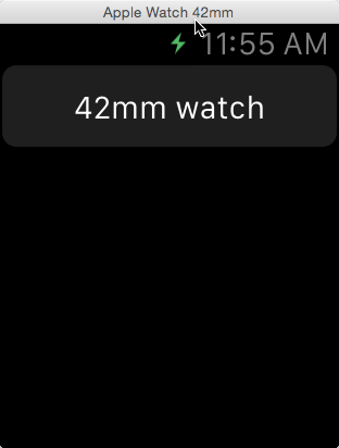 Apple watch emulator