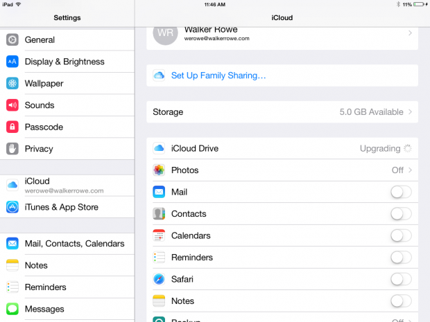 how to set up icloud