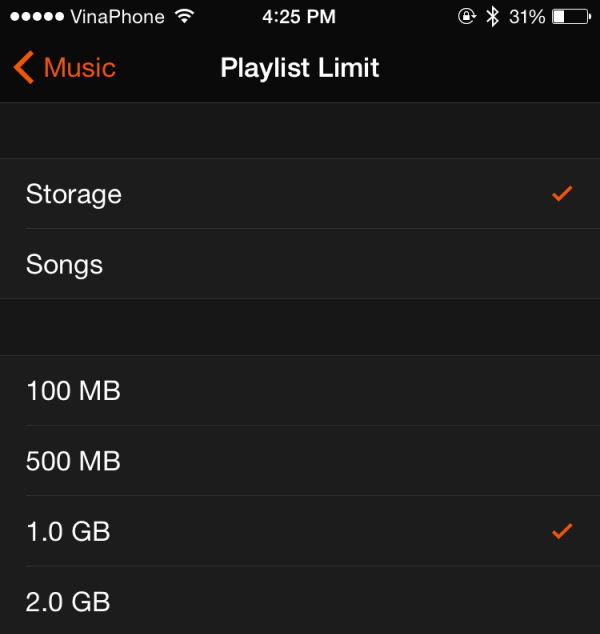 set limit for music on Apple Watch