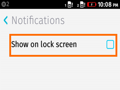 Firefox OS - Notifications - Lock screen Notifications