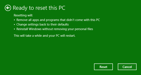Reset Windows 10 Step 3