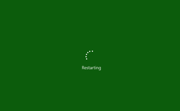 Reset Windows 10 in progress
