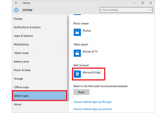 Windows 10 Change Default Apps