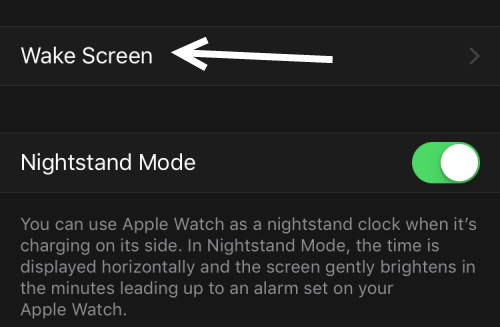 Apple Watch Screen Time-Out Setting