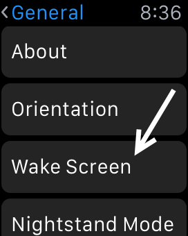 Apple Watch Screen Time-Out Setting