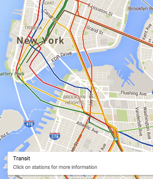 Google Maps public transit