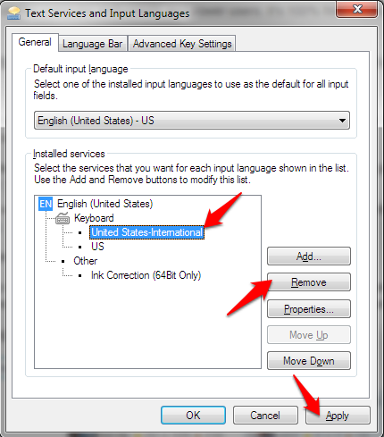 Windows 7 Keyboard Language