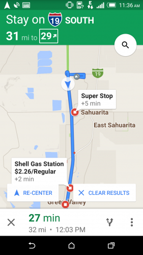 Google Map Gas
