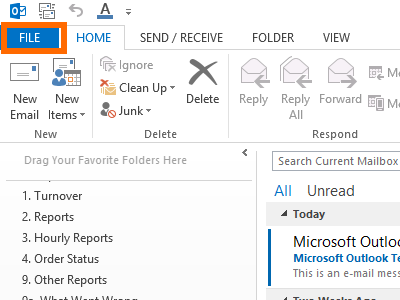 Microsoft Outlook - File
