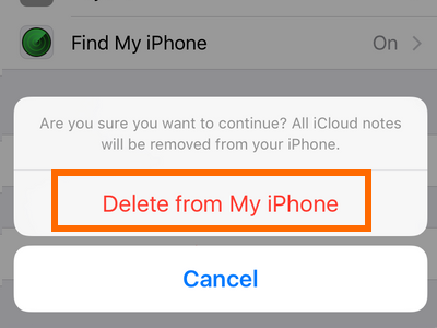 Settings - iCloud - Delete on My iphone