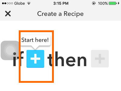 iPhone IFTTT - Create Recipe - Trigger