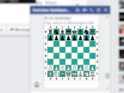 Facebook - Messenger - Play Chess - Board