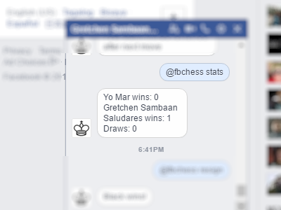 Facebook - Messenger - Play Chess - Stats