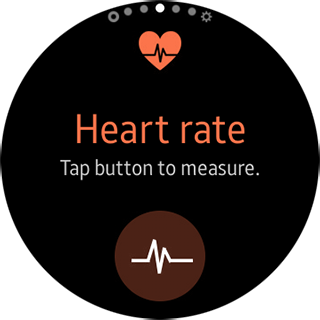 Samsung Gear S2 - Heart Rate button