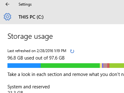 Windows - System - Storage - Drive Details