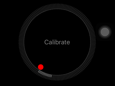iPhone - Home - Extra Folder - Compass - Calibrate