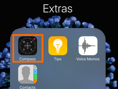 iPhone - Home - Extra Folder - Compass