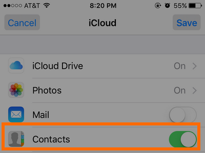 iPhone - Add iCloud - Contacts