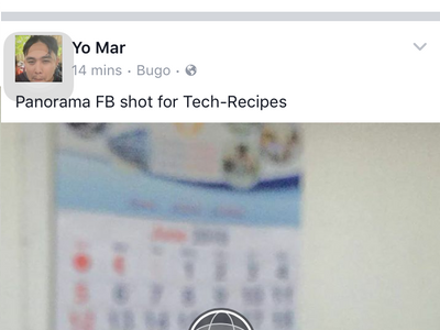 iphone Facebook Status - Panorama Shot Posted