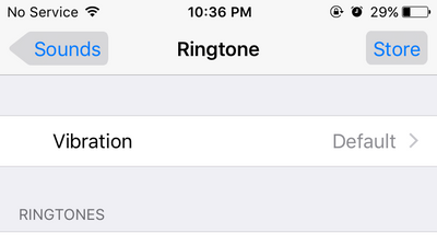 iphone settings - ringtone